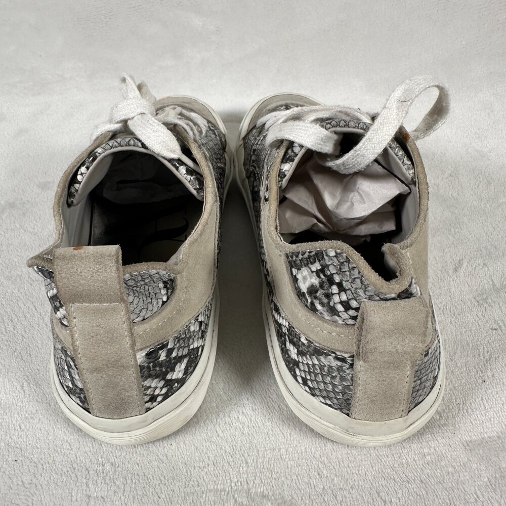 Zara Keds Women Size EUR 38 US 7.5 Snakeskin Print Lace Up Casual Sneakers - Picture 5 of 9